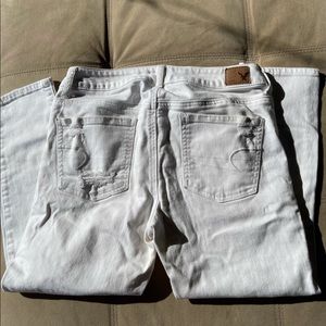 Y2K white denim jeans ☁️